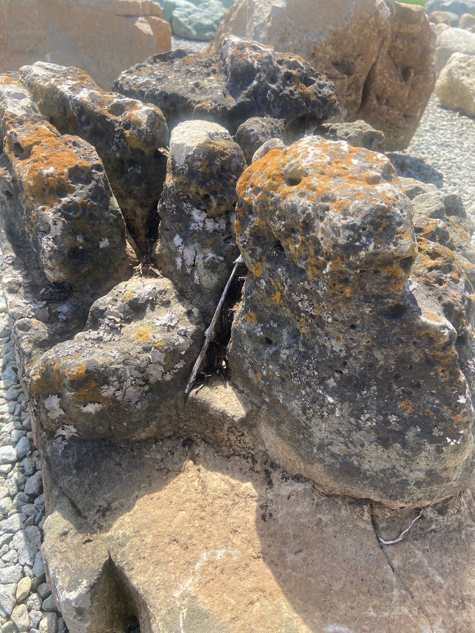 Weathered Limestone Boulders Ohio Green Works LLC Professional Landscape Services & Supply