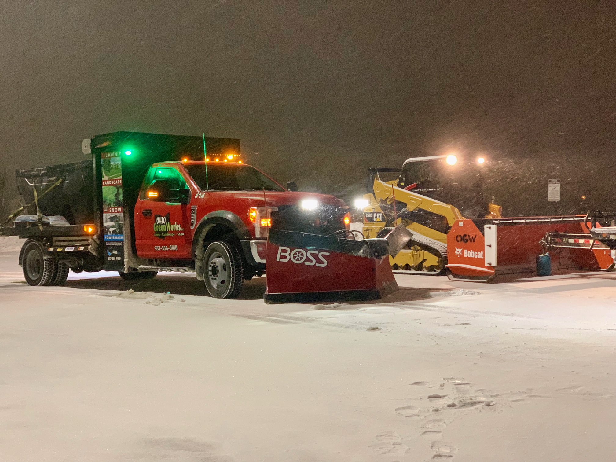 Snow Removal Ohio Green Works LLC Professional Landscape Services